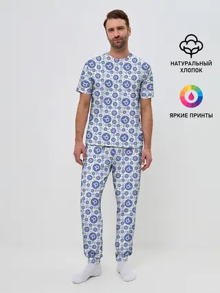 Мужская пижама с брюками / Телец
