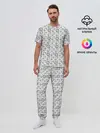 Мужская пижама с брюками / Рак