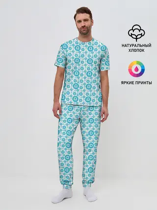 Мужская пижама с брюками / Весы
