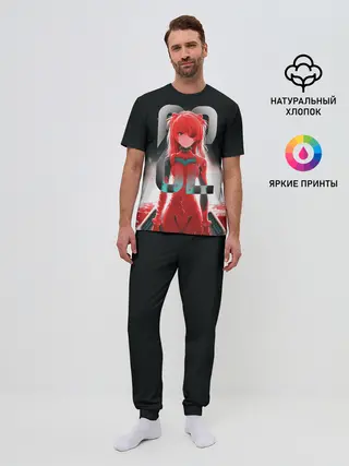 Мужская пижама с брюками / Asuka Langle Black