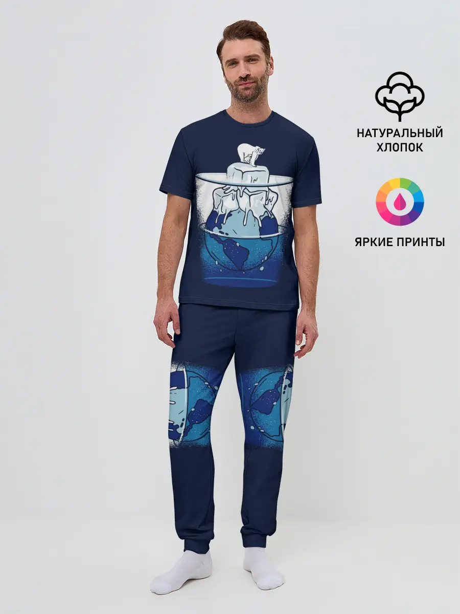 Мужская пижама с брюками / Polar Ice Bear
