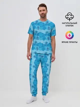 Мужская пижама с брюками / Близнецы