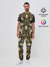 Мужская пижама с брюками / золото