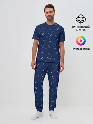 Мужская пижама с брюками / Дева