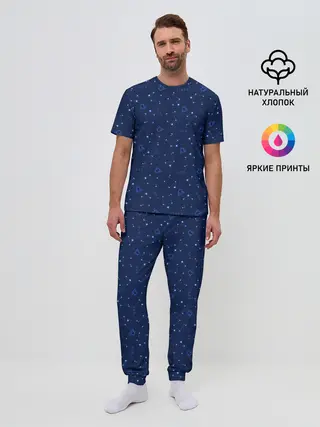 Мужская пижама с брюками / Весы