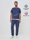 Мужская пижама с брюками / 3D волна