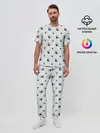Мужская пижама с брюками / Скорпион