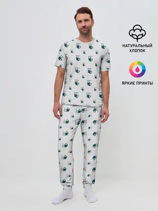 Мужская пижама с брюками / Скорпион