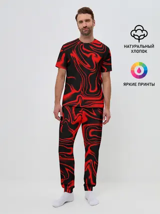 Мужская пижама с брюками / Жидкий градиент