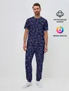 Мужская пижама с брюками / Знаки Зодиака