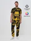 Мужская пижама с брюками / Котобургер