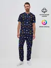 Мужская пижама с брюками / Знаки Зодиака