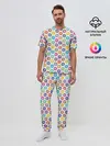 Мужская пижама с брюками / Знаки Зодиака