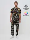 Мужская пижама с брюками / РЕТРО