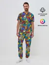 Мужская пижама с брюками / Граффити