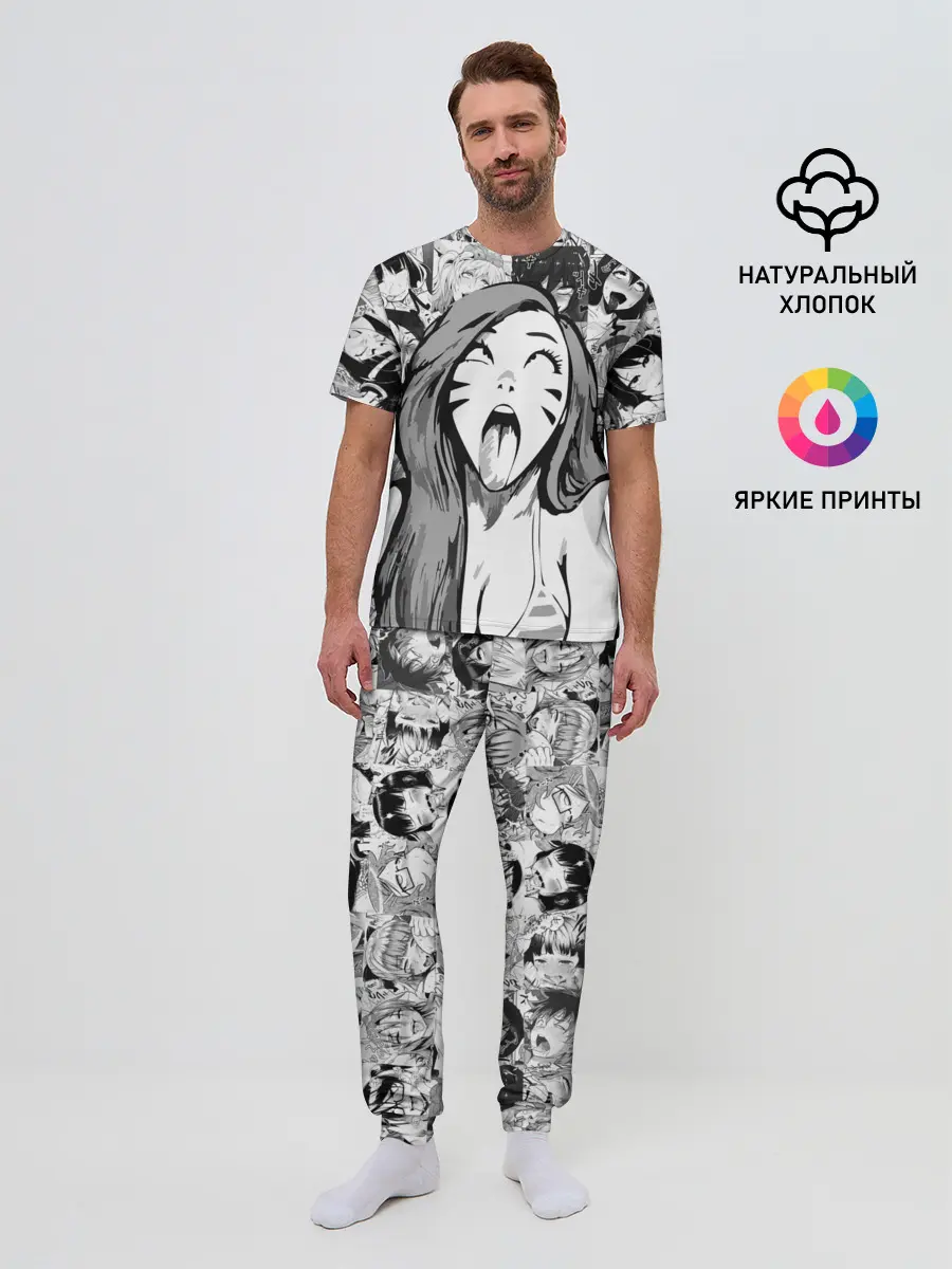 Мужская пижама с брюками / Belle Delphine Ahegao