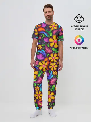 Мужская пижама с брюками / Пляжная