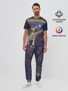Мужская пижама с брюками / Кот на Жирафе