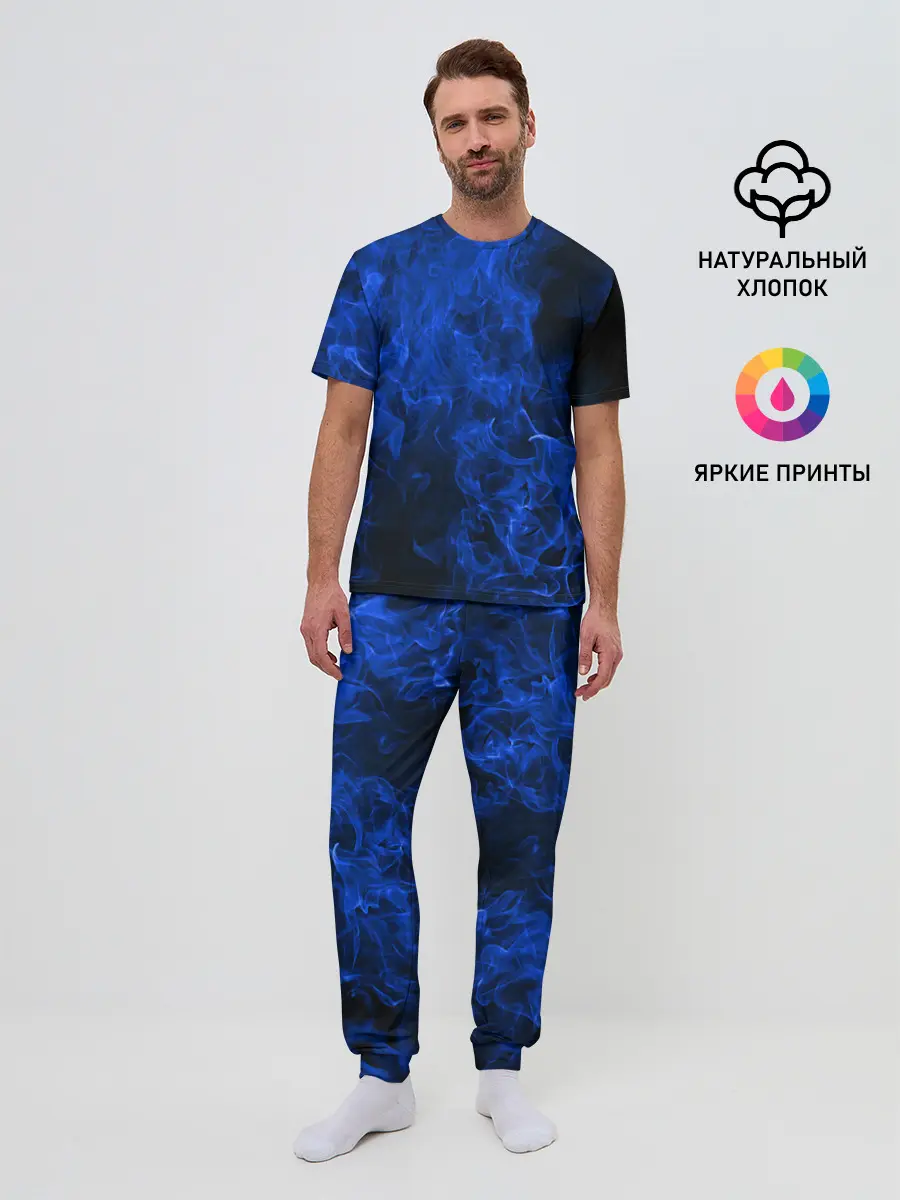 Мужская пижама с брюками / Blue Fire