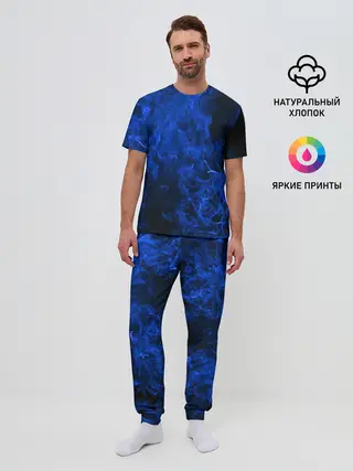 Мужская пижама с брюками / Blue Fire