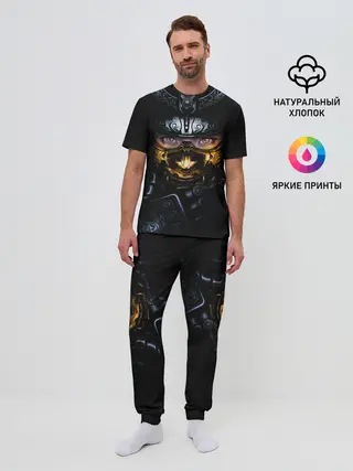 Мужская пижама с брюками / Девушка Самурай