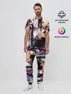 Мужская пижама с брюками / гульи из 20 района