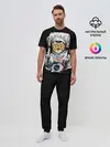 Мужская пижама с брюками / Кот Космонавт