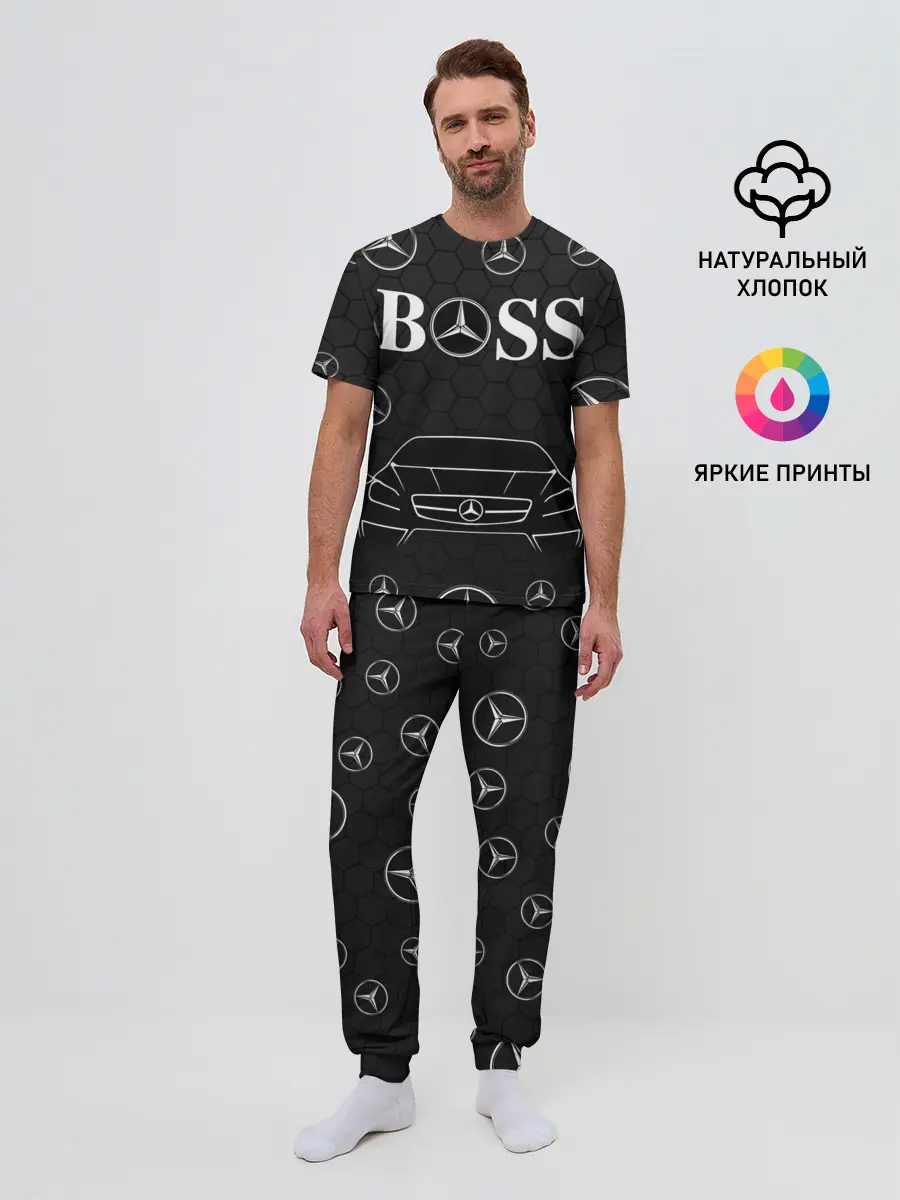 Мужская пижама с брюками / BOSS MERCEDES-BENZ