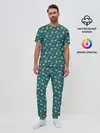 Мужская пижама с брюками / Узор для Октоберфеста