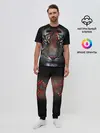 Мужская пижама с брюками / Цветной тигр