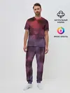 Мужская пижама с брюками / metal texture with circles