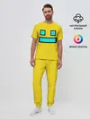 Мужская пижама с брюками / Geometry Dash Smile