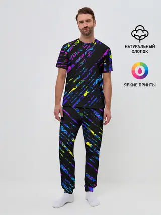 Мужская пижама с брюками / OVERLAP