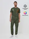 Мужская пижама с брюками / ПОБЕДНЫЙ КАМУФЛЯЖ С ЛЕНТОЙ