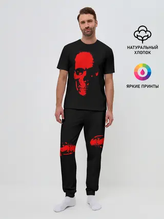Мужская пижама с брюками / Кровавый череп