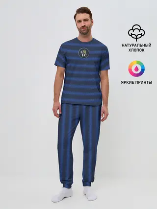 Мужская пижама с брюками / FC Chelsea | Retro #1