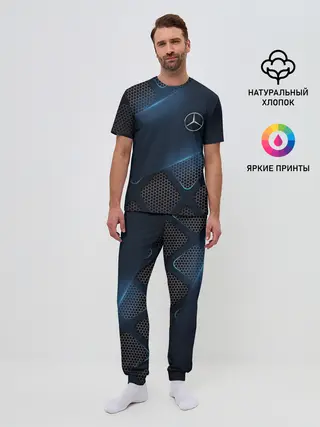 Мужская пижама с брюками / MERCEDES BENZ | 3D Geometry 3Д