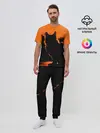 Мужская пижама с брюками / Котенок на фоне заката