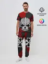Мужская пижама с брюками / Крылатый череп 3D