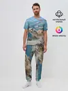 Мужская пижама с брюками / Морская черепаха