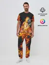 Мужская пижама с брюками / РОБЕРТ ЛЕВАНДОВСКИ / ОГОНЬ