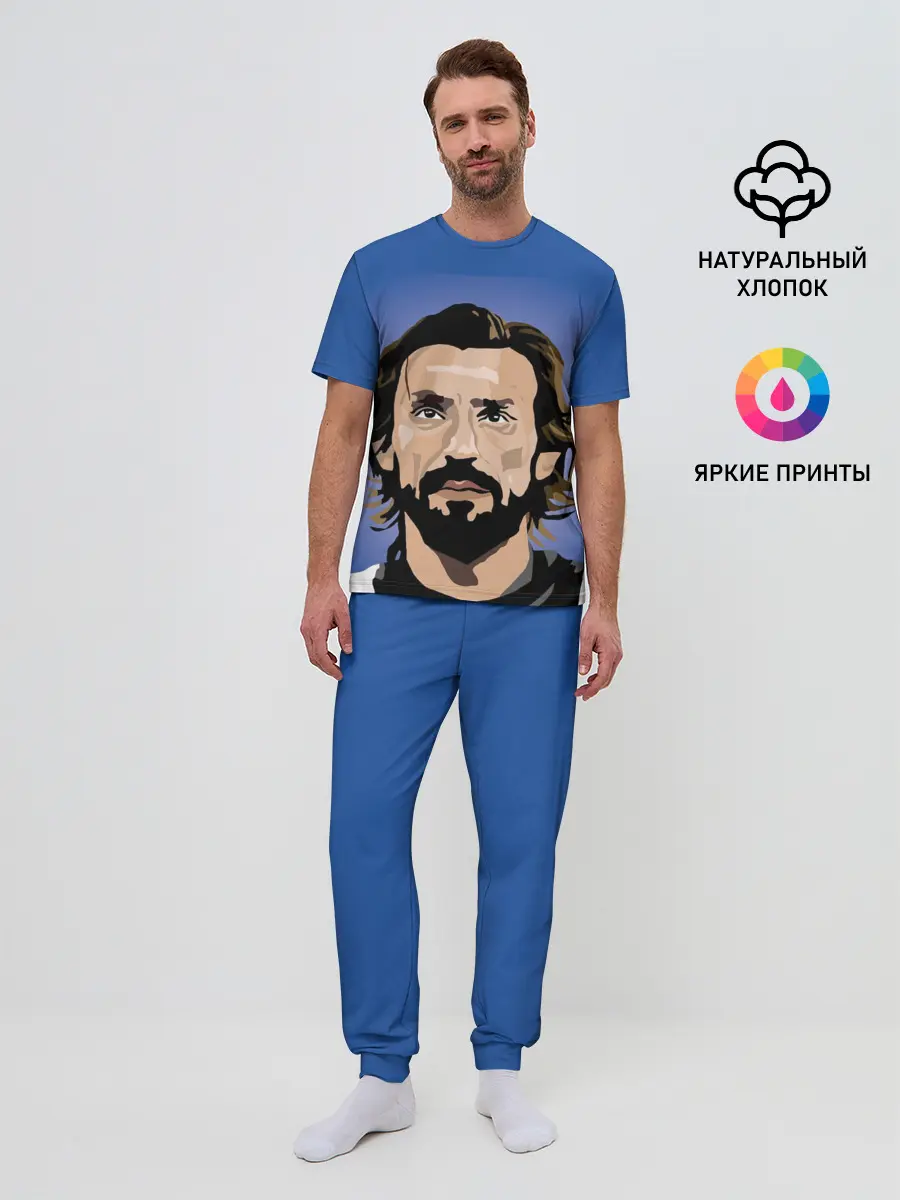 Мужская пижама с брюками / Андреа Пирло