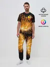 Мужская пижама с брюками / Клоуны в актинии