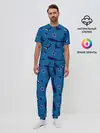 Мужская пижама с брюками / Подводный мир