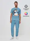 Мужская пижама с брюками / Пингвин