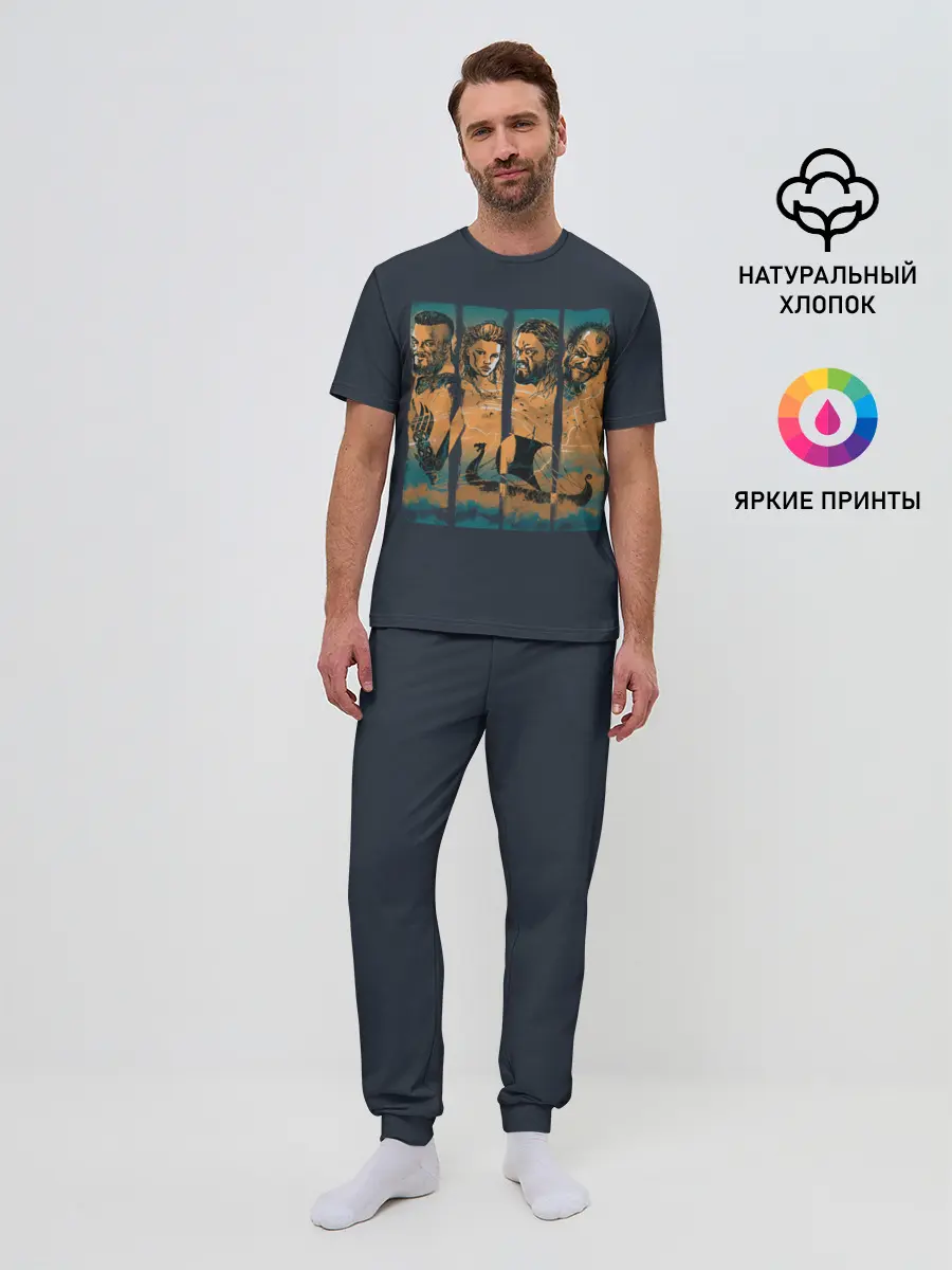 Мужская пижама с брюками / Путь викинга