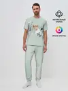 Мужская пижама с брюками / Чимин в цветах