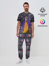 Мужская пижама с брюками / Павлин