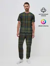 Мужская пижама с брюками / Шотландская клетка, тартан