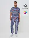 Мужская пижама с брюками / Индийский Орнамент